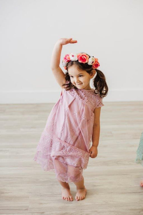 Lace Dress - Lilac